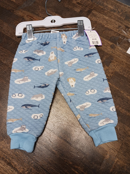 blue Chick Pea Artic Animals Pants 3-6m, 3M B