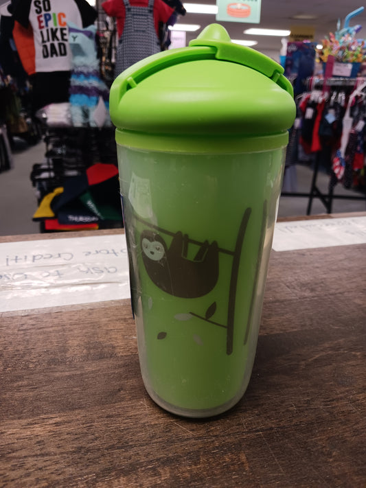 green Parents Choice Sloth sippie cup
