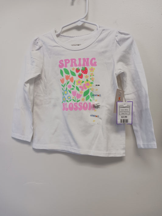 White Garanimals Longsleeve Shirt, 2T G