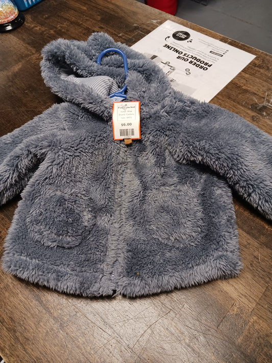 Blue Carters Furry Jacket, 6M B