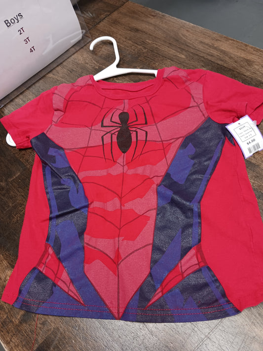 Red/Blue Spiderman Shirt, 6 B