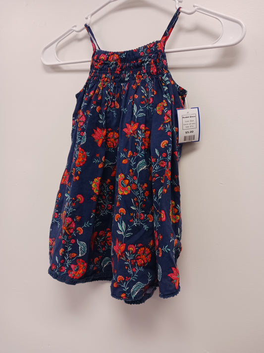 Blue old navy flower dress, 3T G