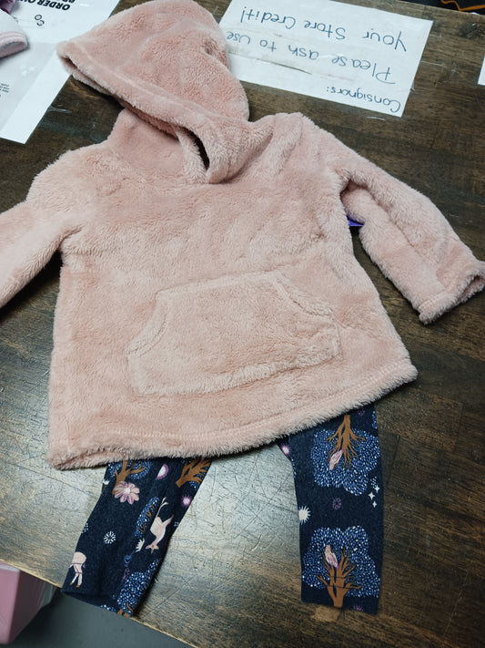 Pink/Navy Deer/Unicorn Carters Outfit, 6M G
