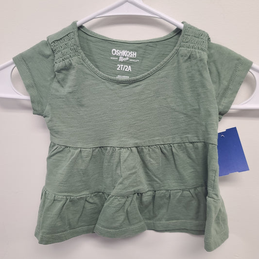 Green OshKosh Shirt, 2T G