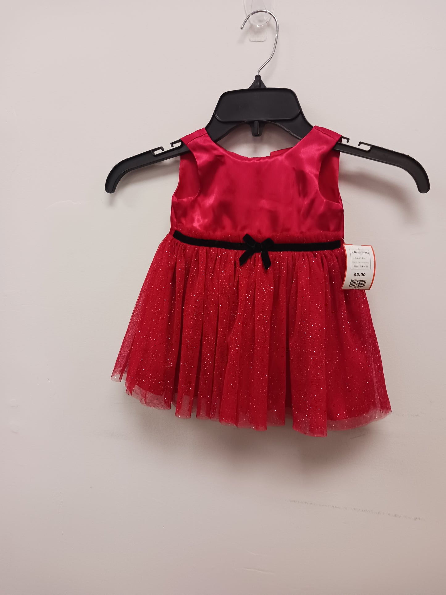 Red Nannette Baby Holiday Dress, 3-6M G