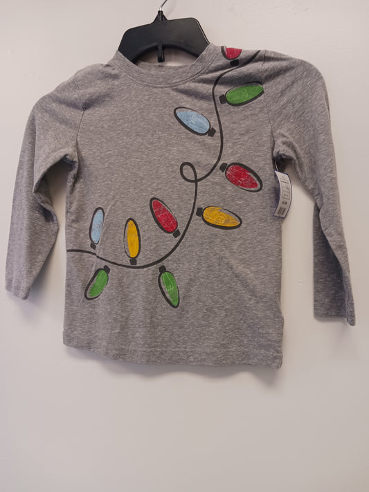 Grey Christmas Light Jumping Bean Longsleeve Shirt, 5T B