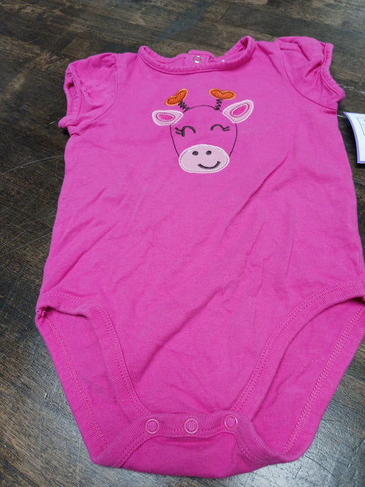Pink Giraffe Jumping Bean Onesie, 12M G