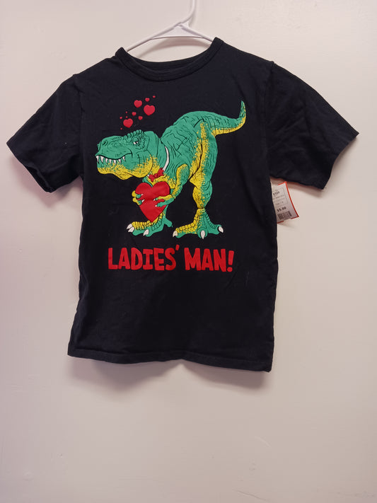 Black Dino Childrens Place Shirt, 7 B