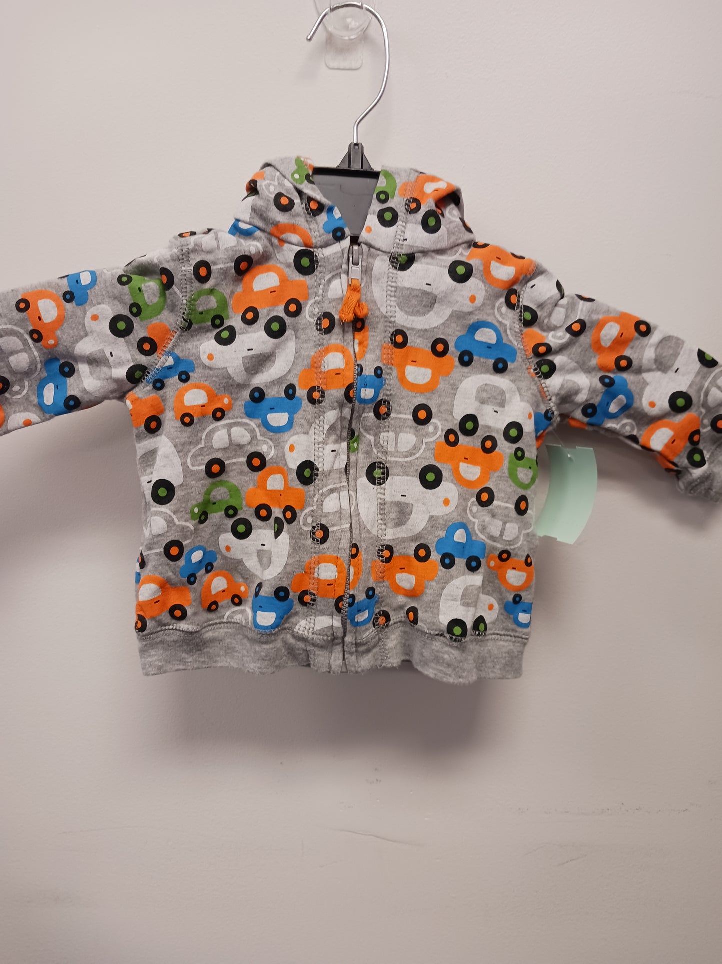 Grey/Blue/Orange Little Wonders Car Jacket, 3-6M B