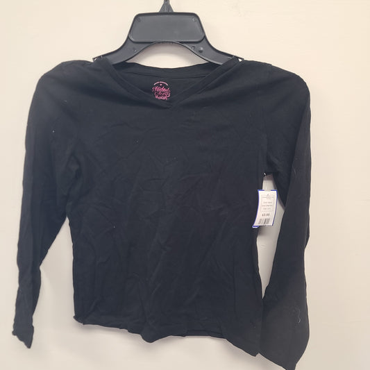 black Faded Glory Long Sleeve V neck shirt 10/12, 10 G