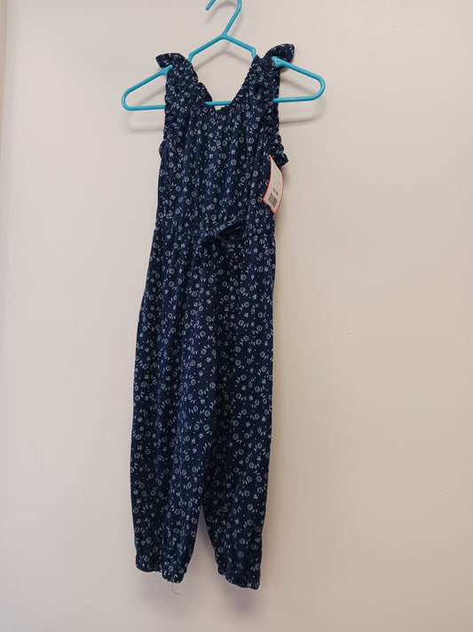 Blue Flower Picapino Pant One Piece, 4T G