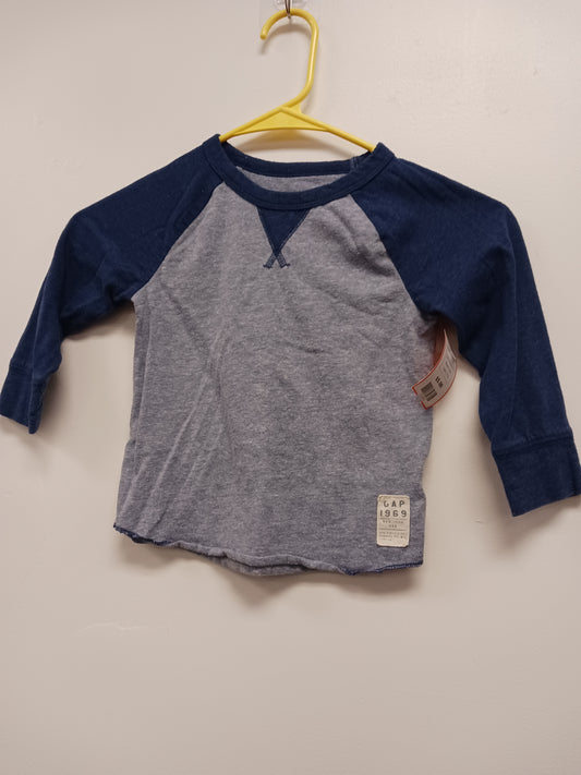 Blue/Navy Gap Longsleeve Shirt, 2T B