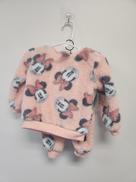 Pink Minnie Disney Baby Outfit, 6M G