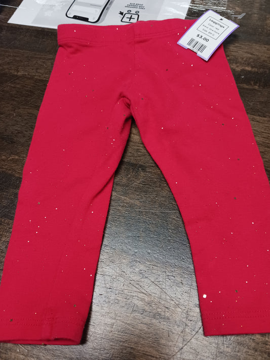 red Okie Dokie Leggings, 6M G