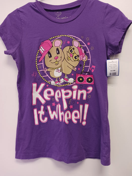 Purple Girlyfied Keepin it whee Tshirt, 14 G