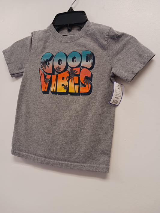 Grey Good Vibes Garanimals Shirt, 4T B