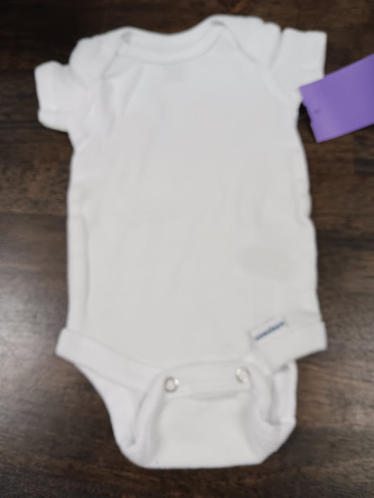 white Gerber Onesie, NB G