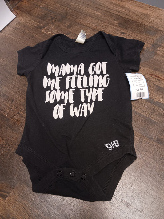 Black  Onesie, 6M B