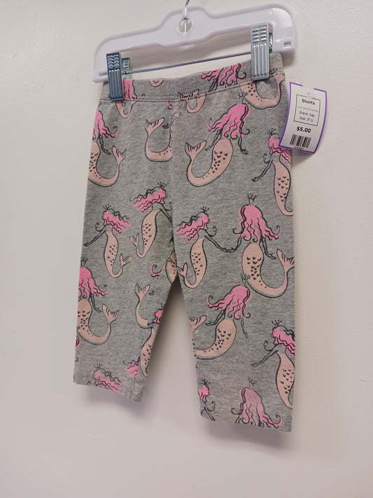 Grey/Pink Mermaid Gap Shorts, 3T G