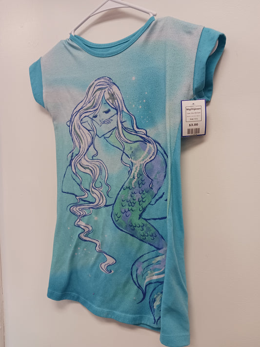 Blue Mermaid Wonder Nation Nightgown, 6 G