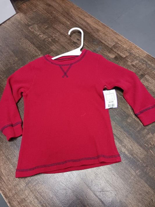 Red Childrens Place Longsleeve Shirt, 2T B