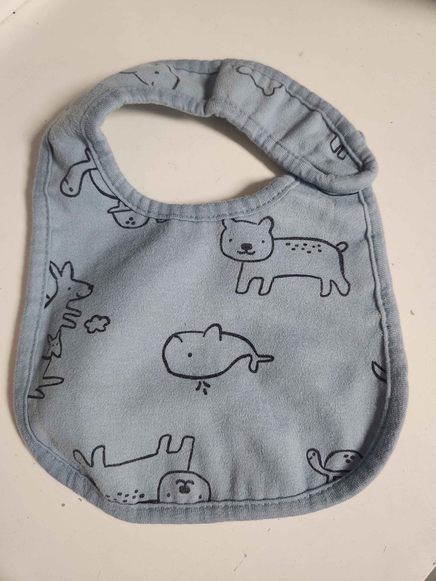 Blue Animal Carters Bib