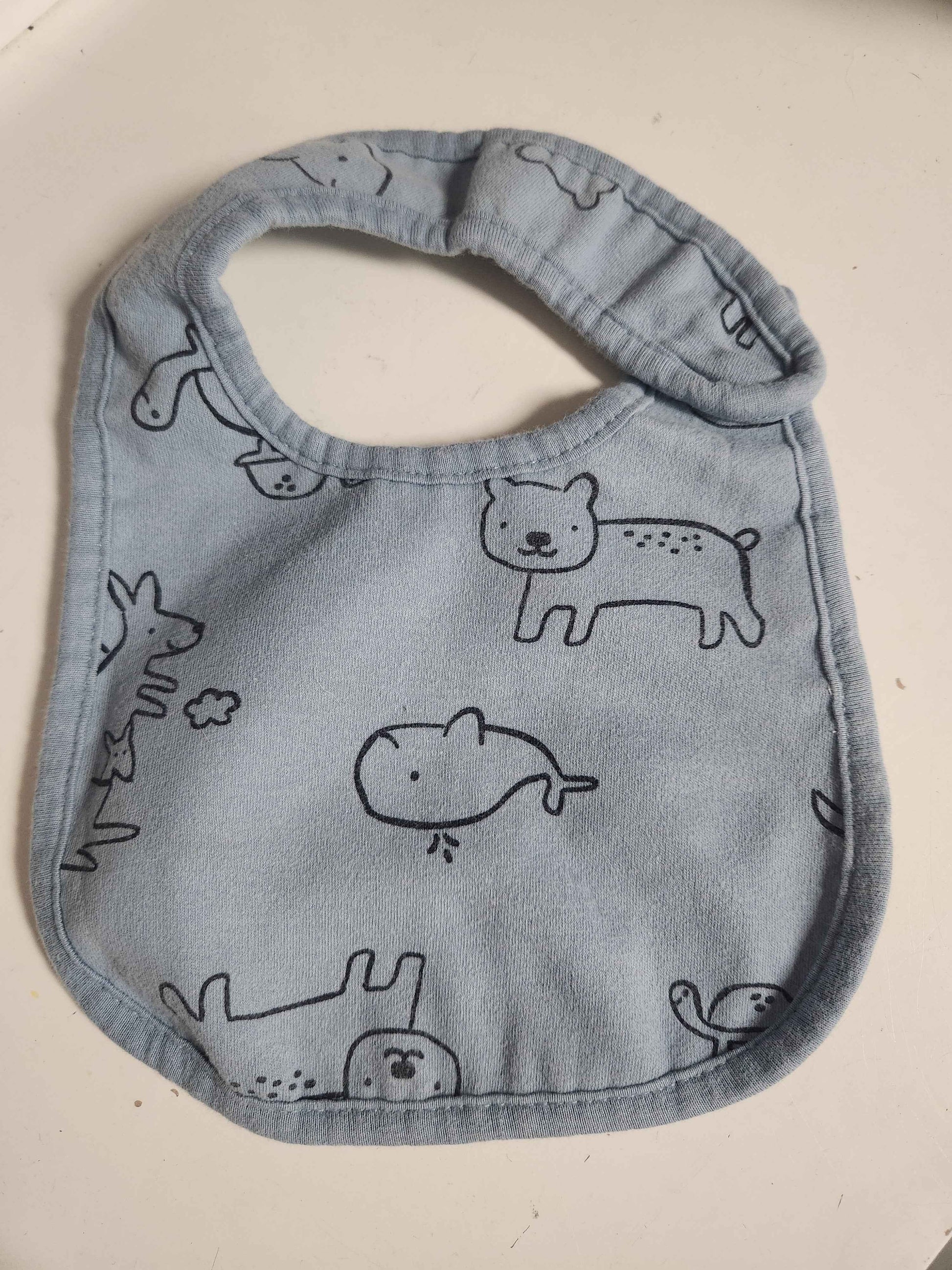 Blue Animal Carters Bib
