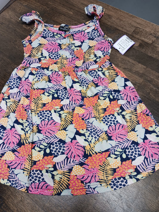 multi Picapino Leaf Dress, 4T G