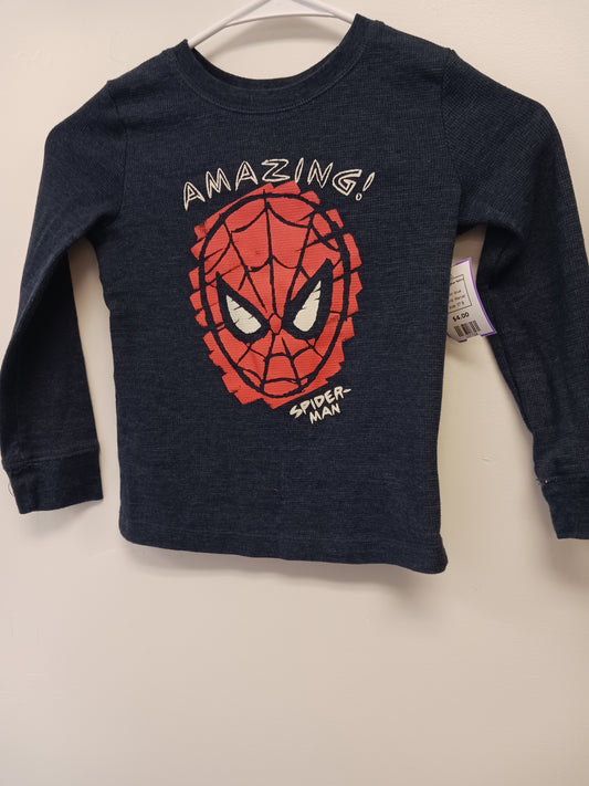 blue Marvel LS Spiderman Tshirt, 5T B