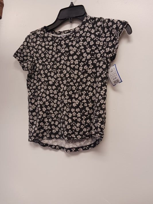 Grey/Black Flower Old Navy Shirt, 8 G