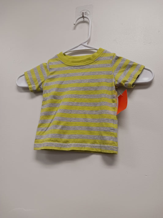 Grey/Green Striped Carters Shirt, 6M B