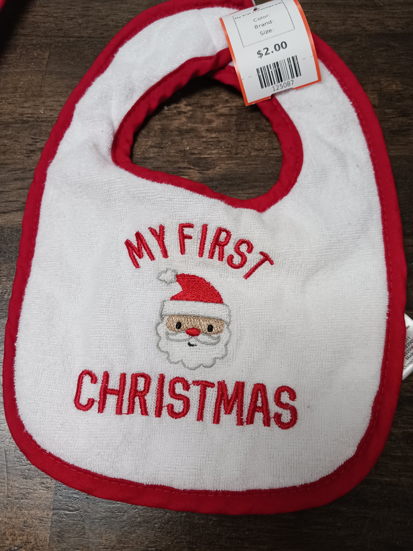 My first Christmas bib