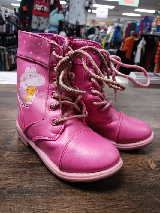 Pink Peppa Pig Boots, 8C G