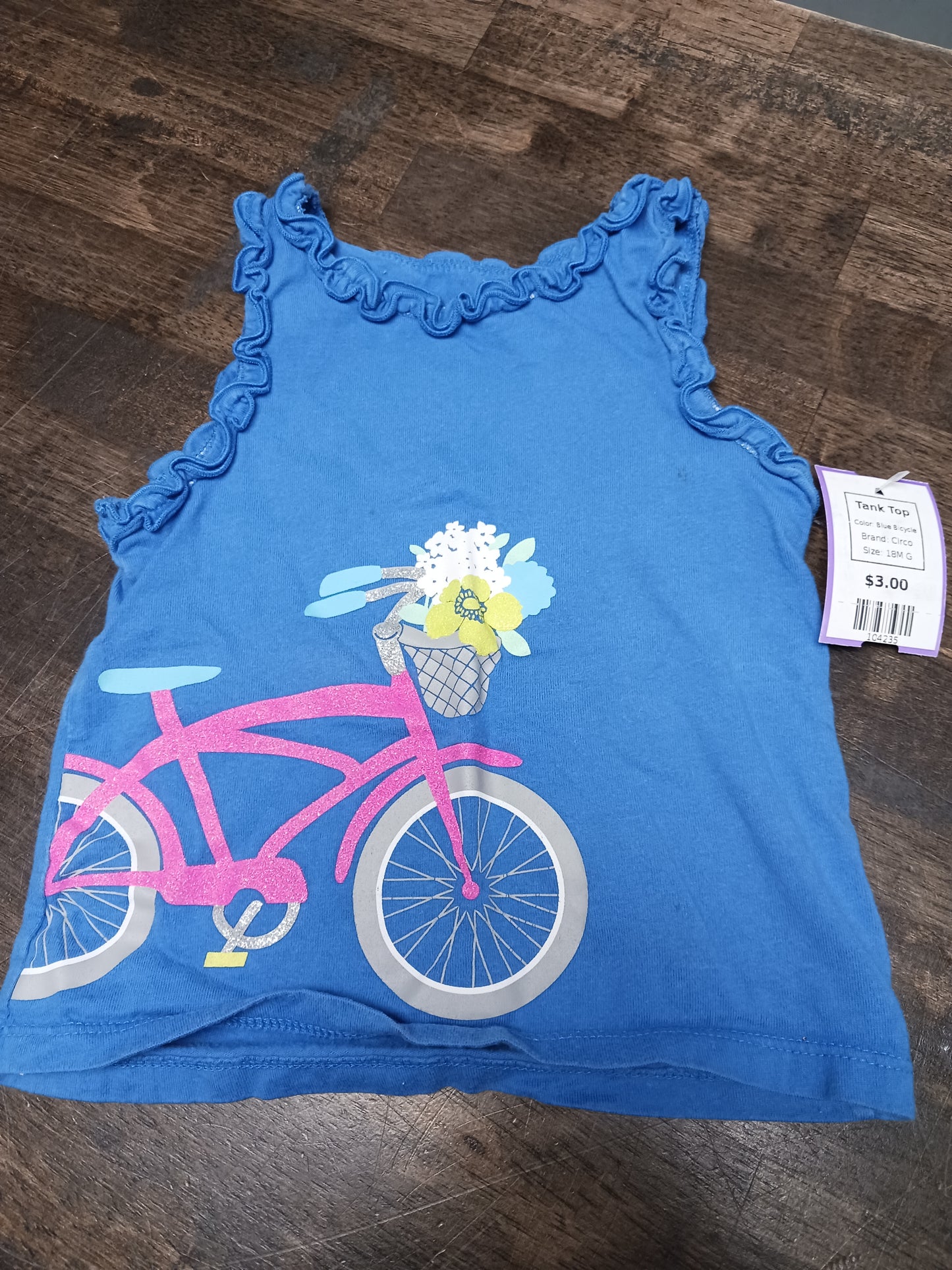 Blue Bicycle Circo Tank Top, 18M G