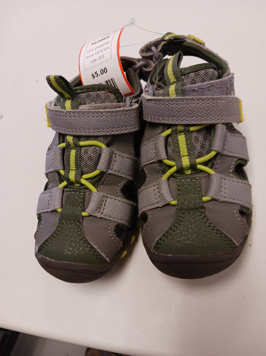 gray/green Cat & Jack Sandals, 8 B