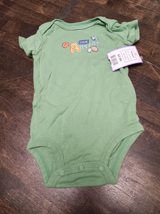 Green Allstar Carters Onesie, NB B