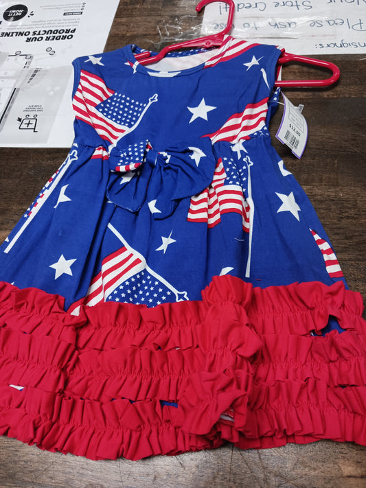 Red/White/Blue Boutique Star & Flag Dress, 12M G