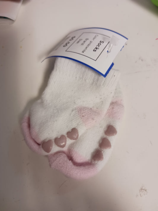 pink/white  Socks