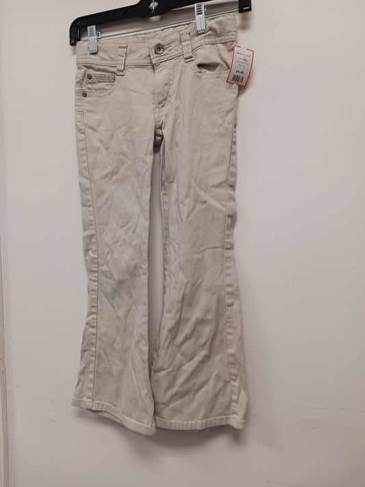 beige Faded Glory Bell Bottom Jeans, 7 G