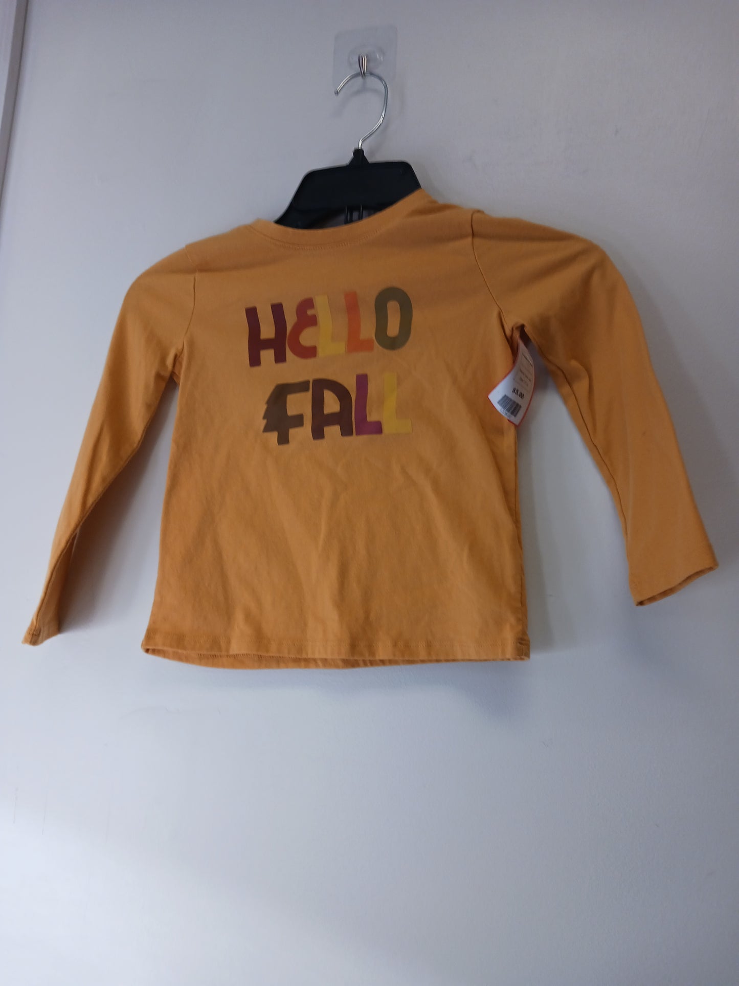 Yellow Hello Fall Cat & Jack Longsleeve Shirt, 5T G