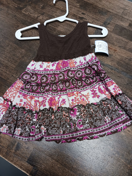 Brown/Pink Pinky Dress, 12M G