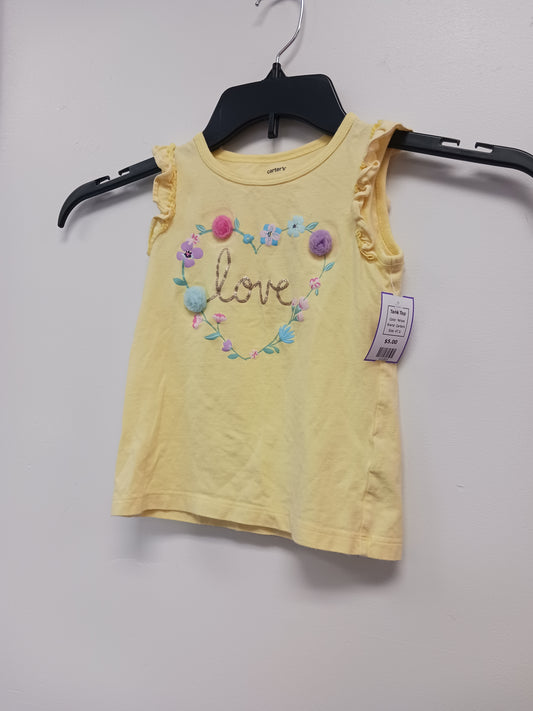 Yellow Carters Tank Top, 4T G