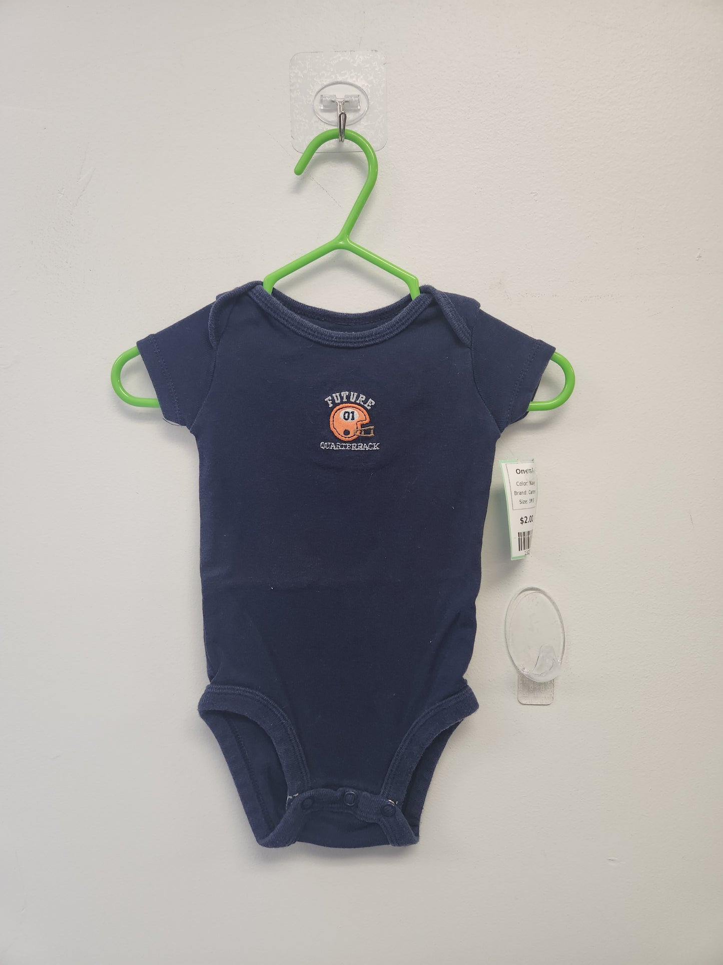 Navy Carters Onesie, 3M B