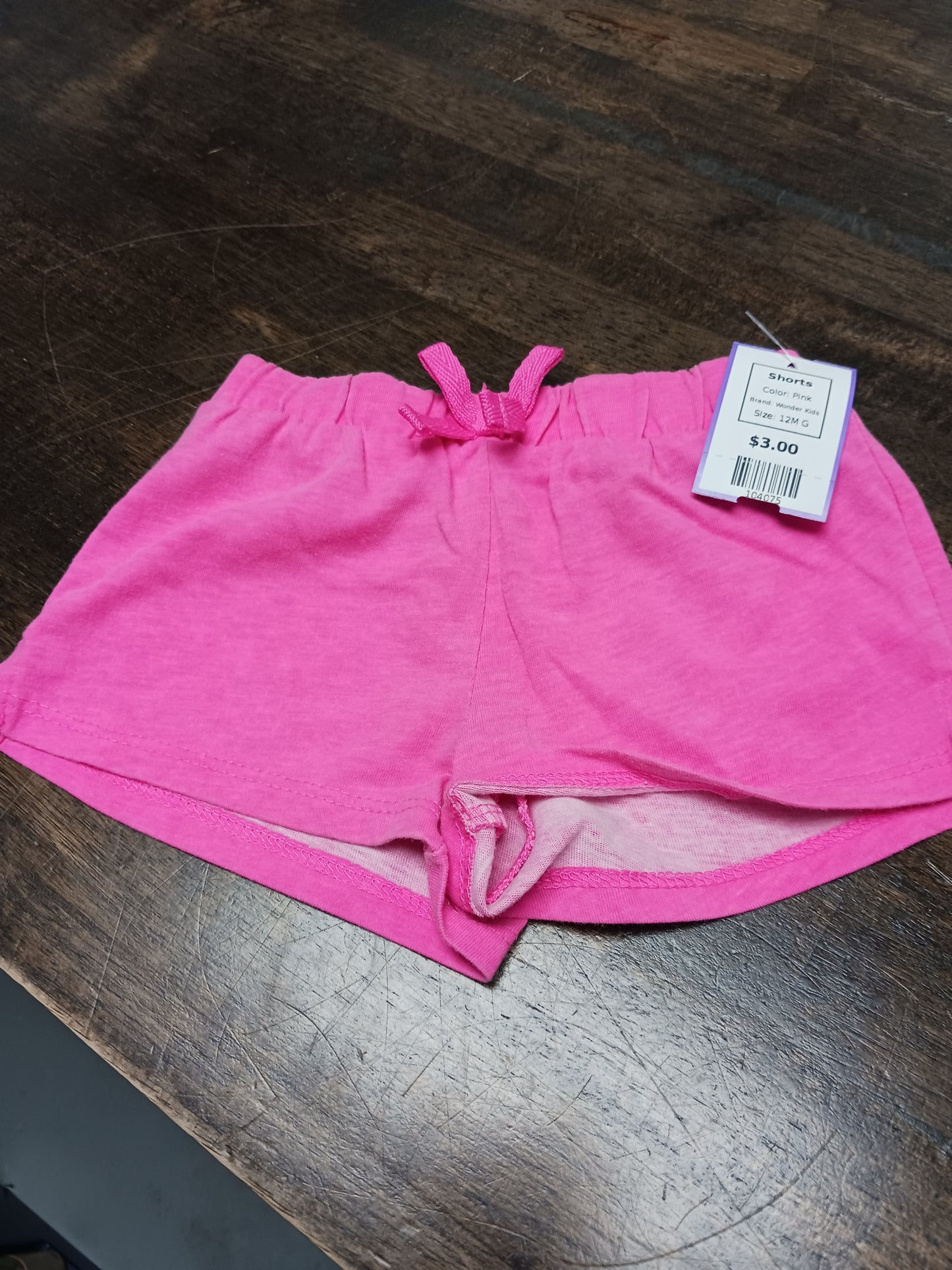 Pink Wonder Kids Shorts, 12M G