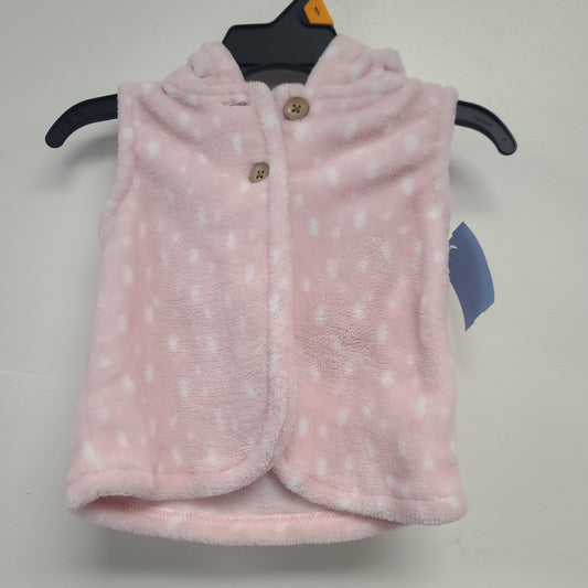 pink Carters Hooded Bear Vest, 12M G