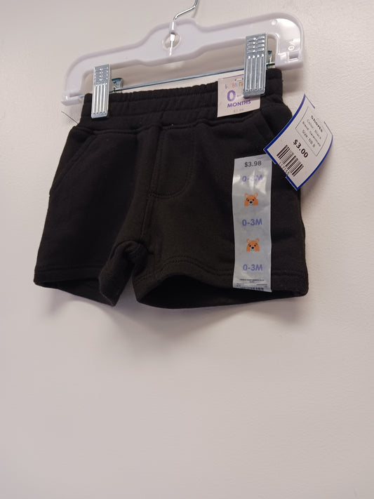 Black Garanimals Shorts, NB B