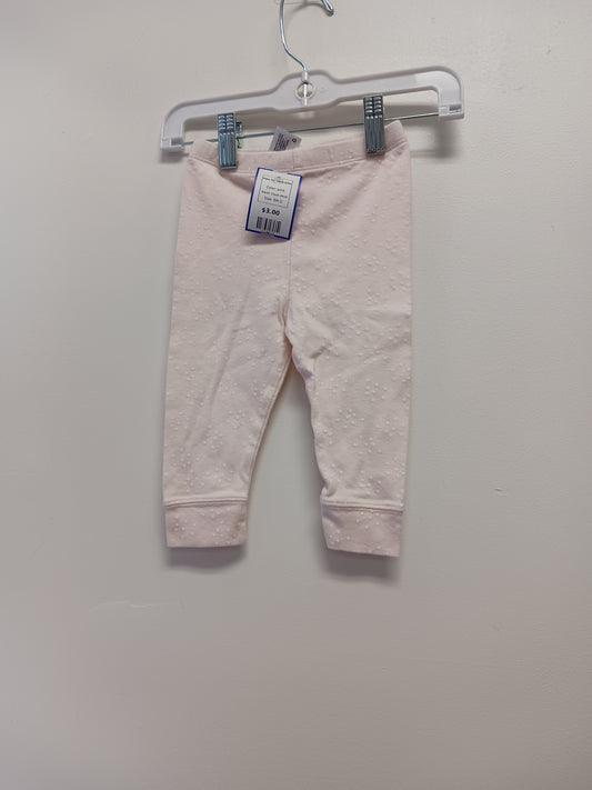 pink Cloud Island Poka Dot Pants 6/9m, 6M G