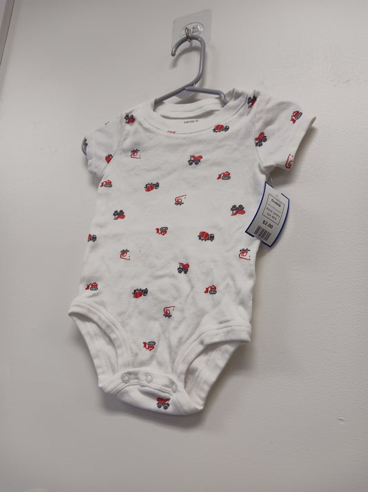 White Construction Carters Onesie, 9M B