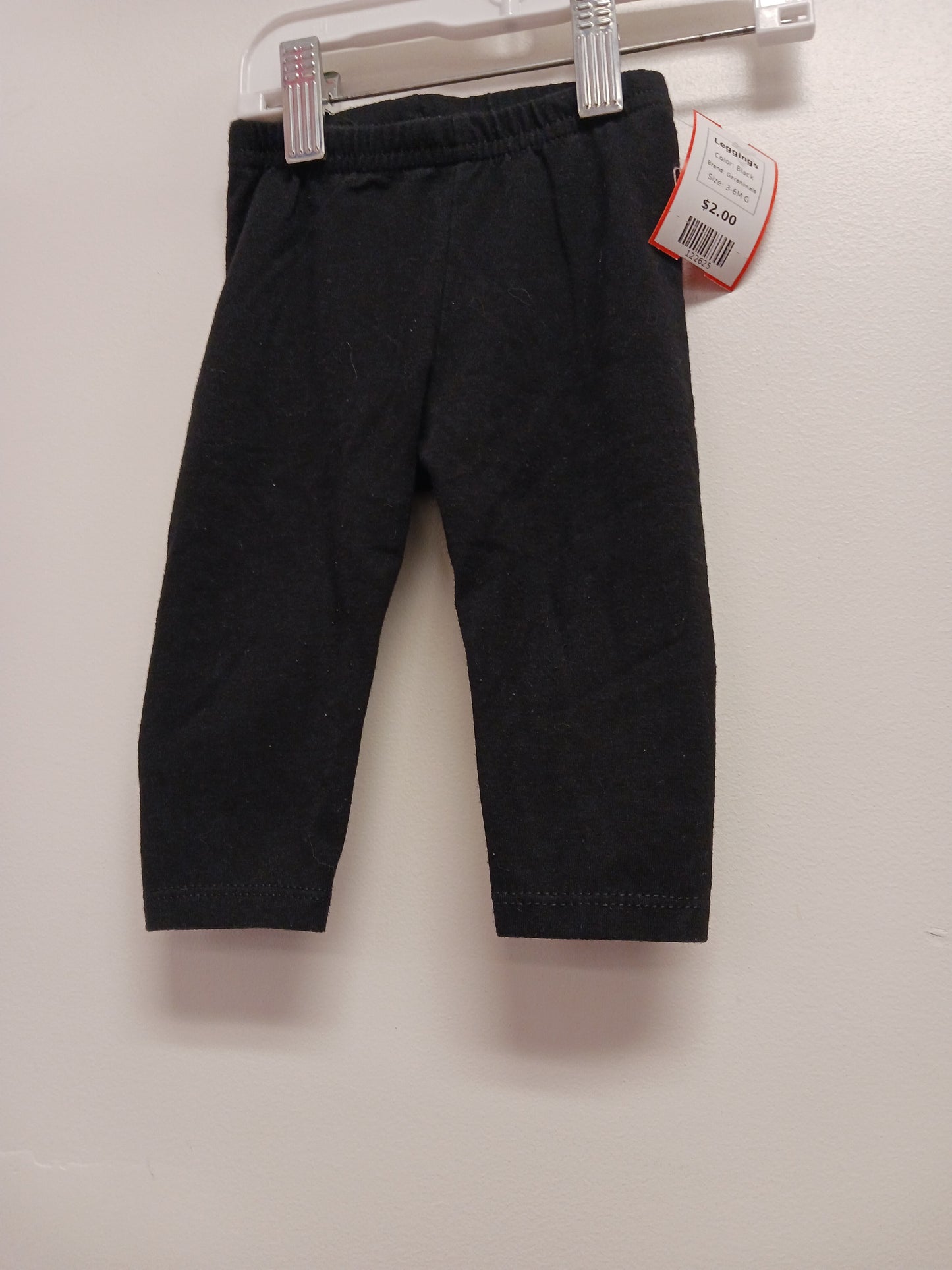 Black Garanimals Leggings, 3-6M G