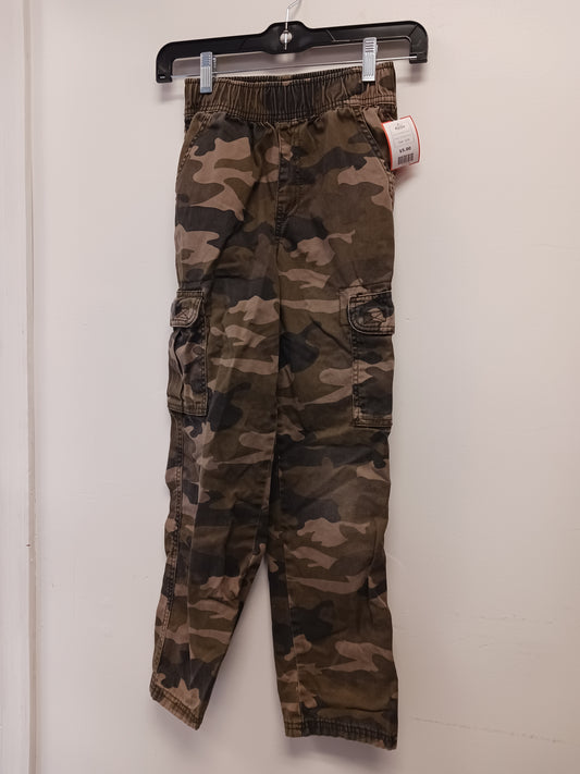 Green/Brown Camo Childrens Place Pants, 10 B